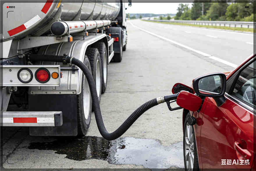 曲阳汽车救援送水案例